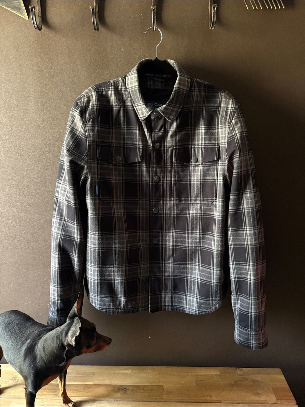INDIAN MOTORCYCLE- Men's Canyon Plaid Shirt Jacket w/armour